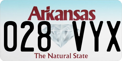 AR license plate 028VYX