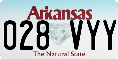 AR license plate 028VYY