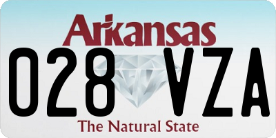 AR license plate 028VZA