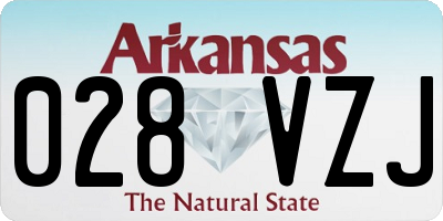 AR license plate 028VZJ