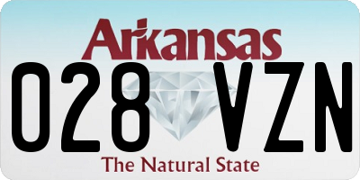 AR license plate 028VZN