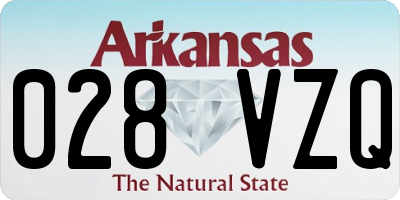 AR license plate 028VZQ