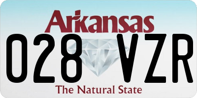 AR license plate 028VZR