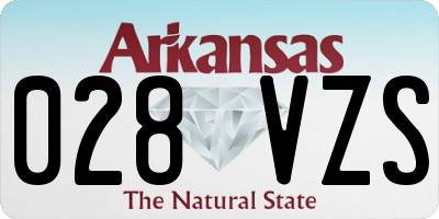AR license plate 028VZS