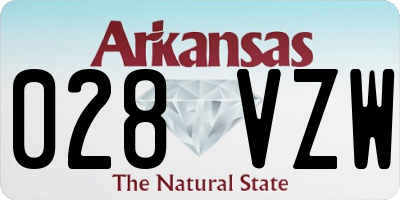 AR license plate 028VZW