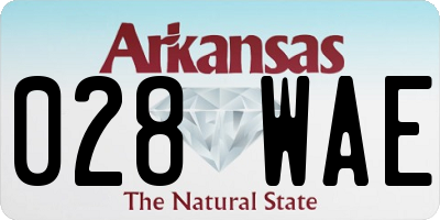 AR license plate 028WAE