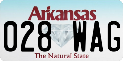 AR license plate 028WAG