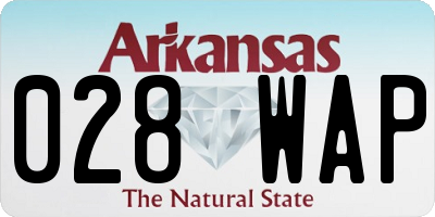 AR license plate 028WAP