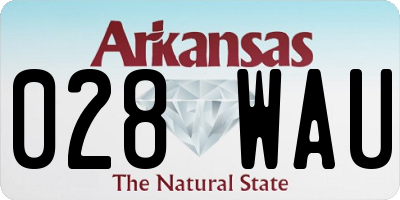 AR license plate 028WAU