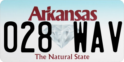 AR license plate 028WAV