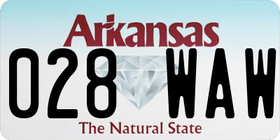 AR license plate 028WAW