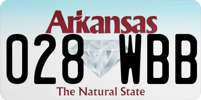 AR license plate 028WBB