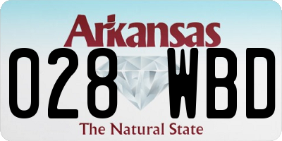 AR license plate 028WBD