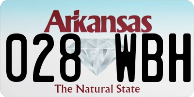 AR license plate 028WBH