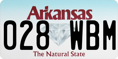 AR license plate 028WBM