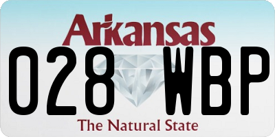 AR license plate 028WBP