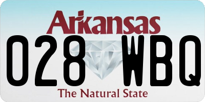 AR license plate 028WBQ