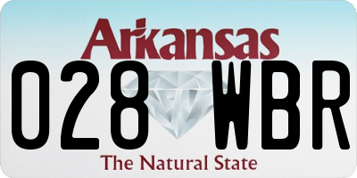 AR license plate 028WBR