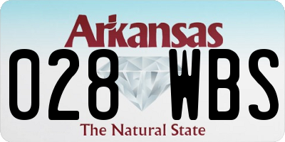 AR license plate 028WBS