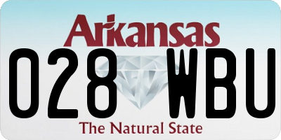 AR license plate 028WBU