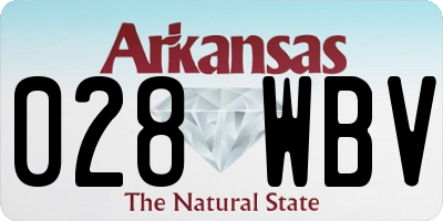 AR license plate 028WBV