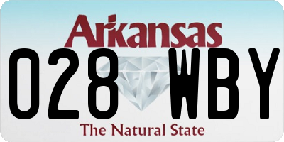AR license plate 028WBY