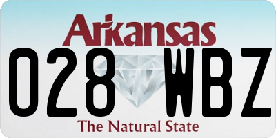 AR license plate 028WBZ