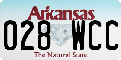AR license plate 028WCC