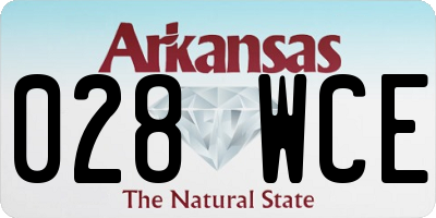 AR license plate 028WCE
