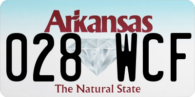 AR license plate 028WCF