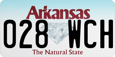 AR license plate 028WCH