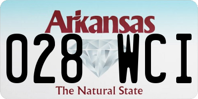 AR license plate 028WCI