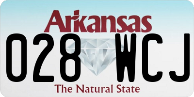 AR license plate 028WCJ
