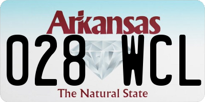 AR license plate 028WCL
