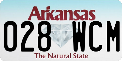 AR license plate 028WCM