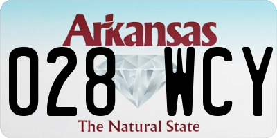 AR license plate 028WCY