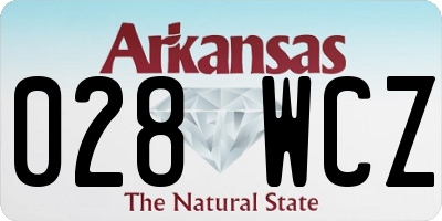 AR license plate 028WCZ