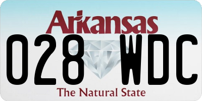 AR license plate 028WDC