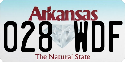 AR license plate 028WDF