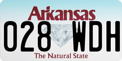 AR license plate 028WDH