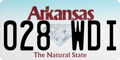 AR license plate 028WDI