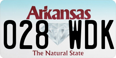 AR license plate 028WDK