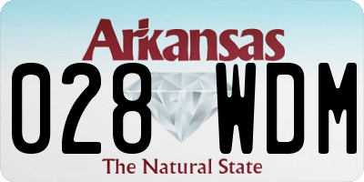 AR license plate 028WDM