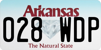 AR license plate 028WDP