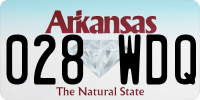 AR license plate 028WDQ
