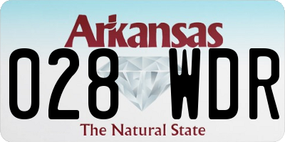 AR license plate 028WDR