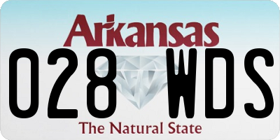 AR license plate 028WDS