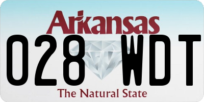 AR license plate 028WDT
