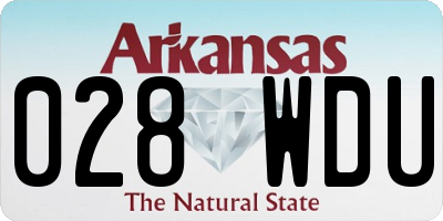 AR license plate 028WDU