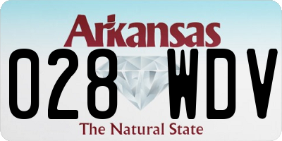 AR license plate 028WDV